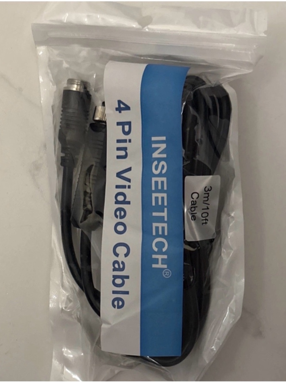 INSEETECH 4-Pin Video Cable - Black
